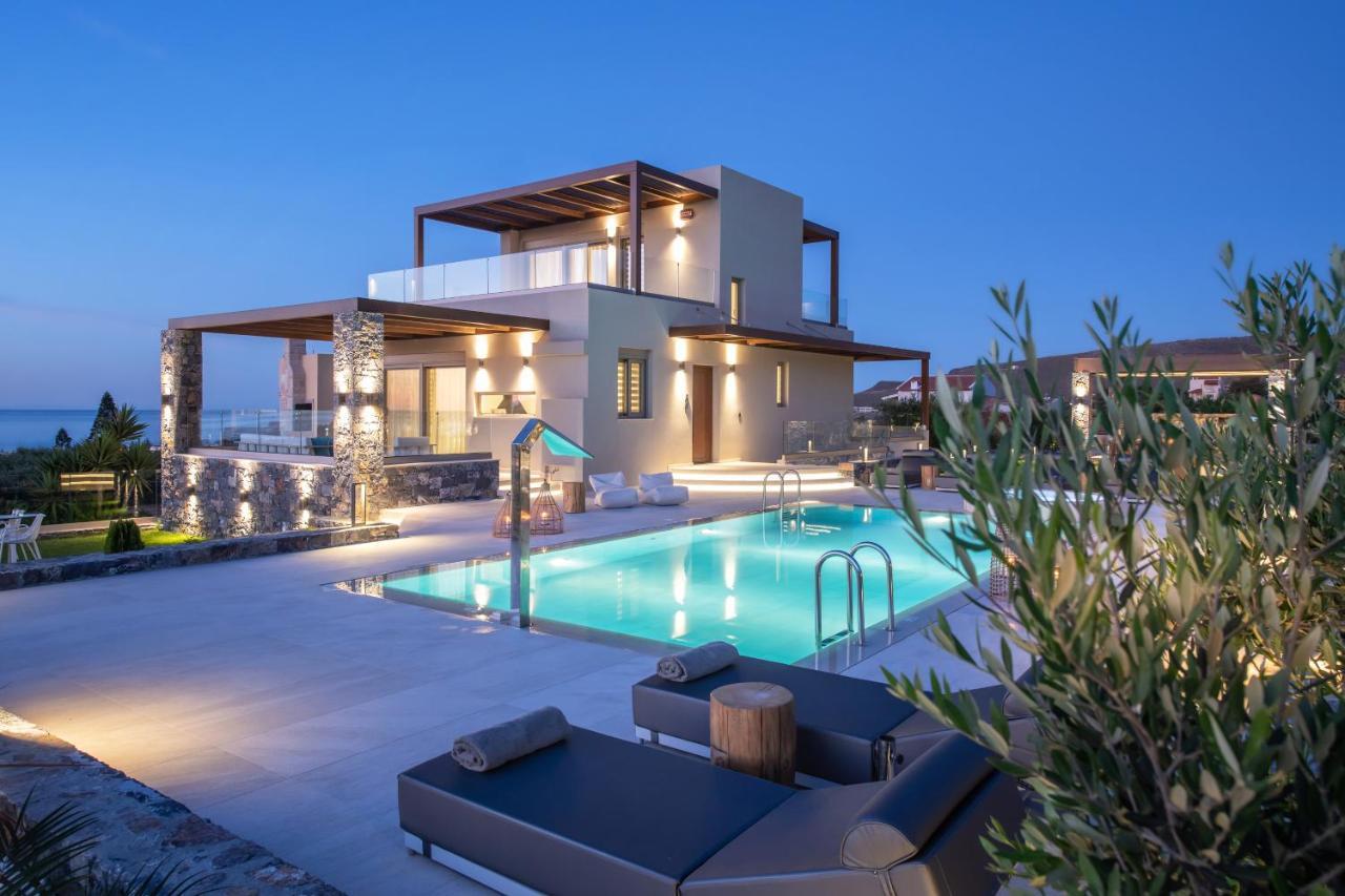 Kymo Instyle Villa - Sea View Private Pool Jacuzzi Kokkini Hani ภายนอก รูปภาพ