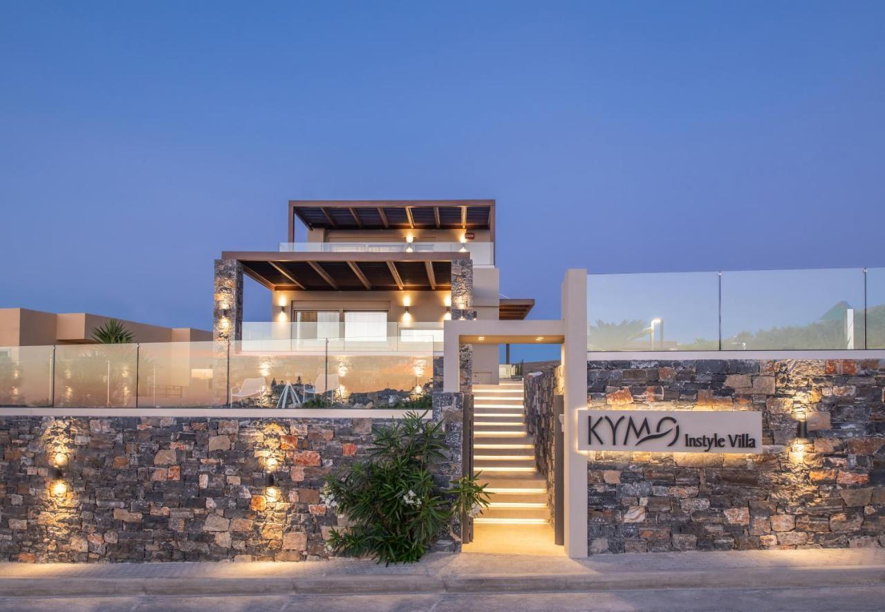 Kymo Instyle Villa - Sea View Private Pool Jacuzzi Kokkini Hani ภายนอก รูปภาพ