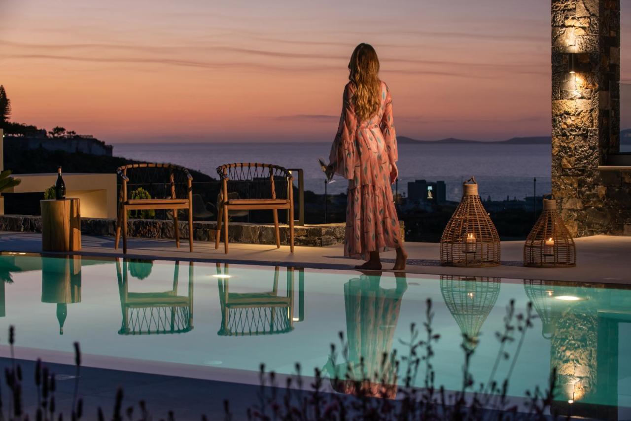 Kymo Instyle Villa - Sea View Private Pool Jacuzzi Kokkini Hani ภายนอก รูปภาพ
