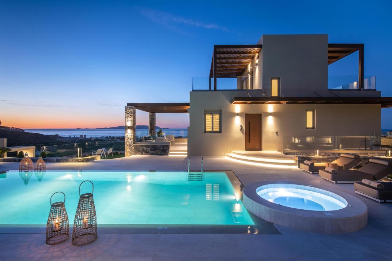 Kymo Instyle Villa - Sea View Private Pool Jacuzzi Kokkini Hani ภายนอก รูปภาพ