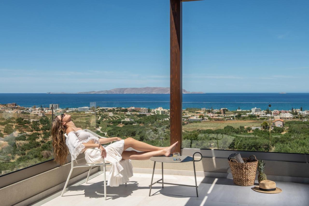 Kymo Instyle Villa - Sea View Private Pool Jacuzzi Kokkini Hani ภายนอก รูปภาพ